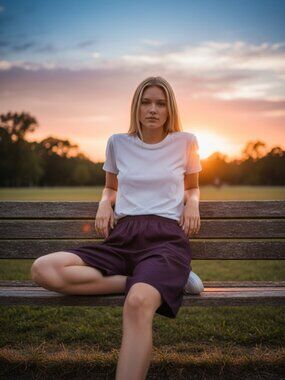 Vintage High Waist Shorts 70s Wide Leg Purple Oversized Small NWT Deadstock